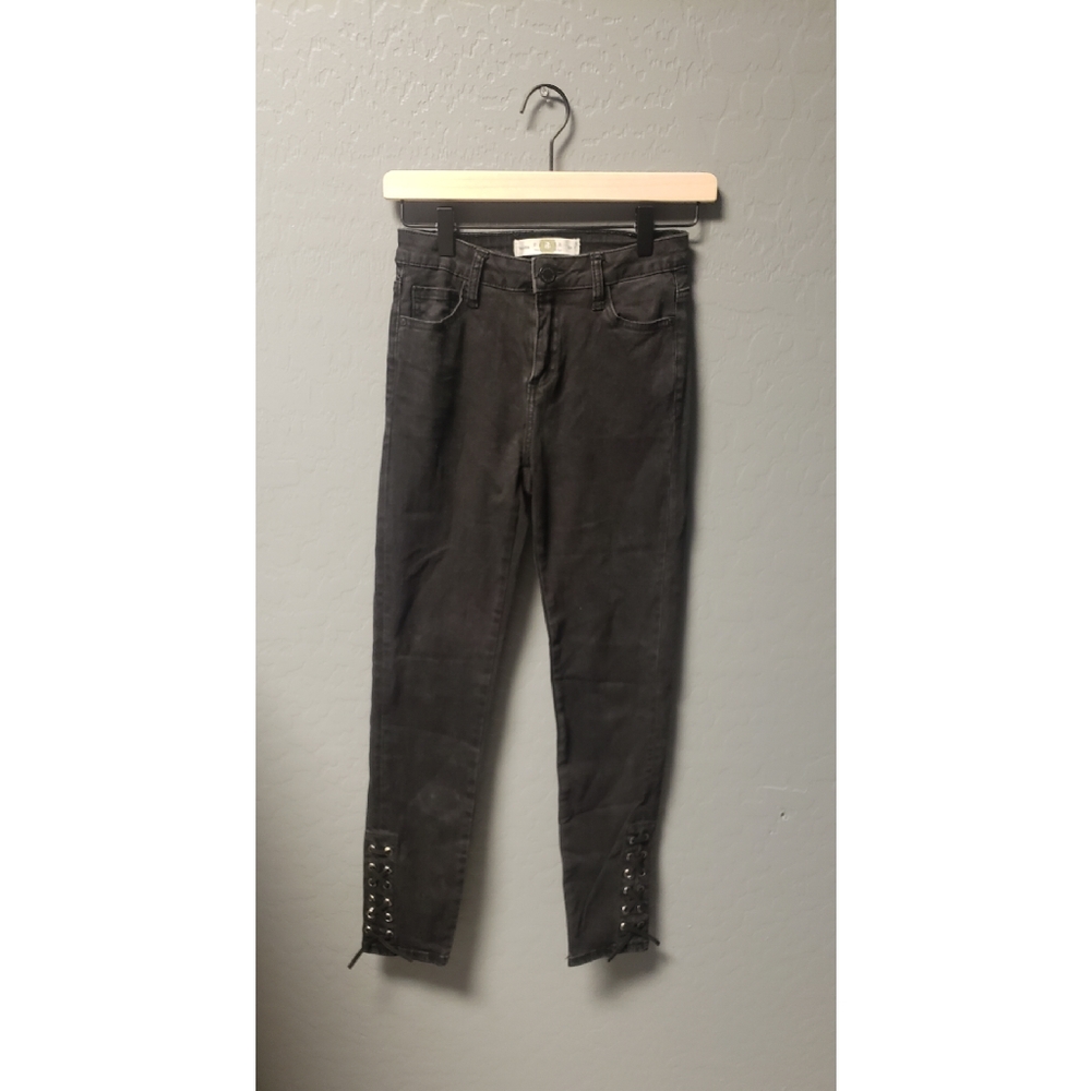 Papaya Ankle Lace Skinny Jeans